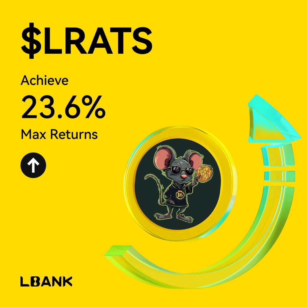 🚀 GAIN ALERT!

$LRATS surged +23.6% after its #LBank EDGE listing, breaking 0.012 USDT and hitting a high of 0.012444 USDT! 📈

🐀 Trade $LRATS with protection on LBank EDGE.

Don’t miss the momentum 👉 lbank.com/trade/lrats_us…

#LBmeme #Crypto #LBankEDGE