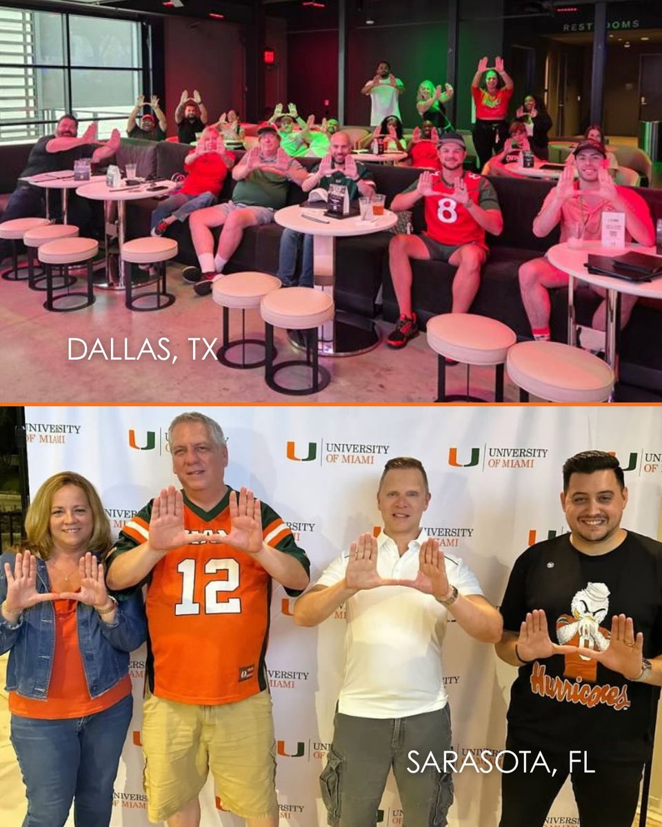 UM_alumni's tweet photo. From coast to coast, Canes are gathering for another wave of game watches as the Miami Hurricanes face off with Bethune-Cookman. This could be your night! Check out https://t.co/uzIGuvUpSe to find a location near you.
#CanesFootball #MiamiHurricanes #CanesGameWatch #UMAlumni https://t.co/RIT6lLIiEM