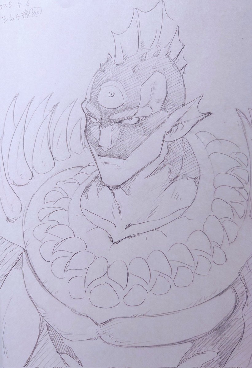 初描きジャチ様
描きながら、色分けがシャチだー！となんだか感動しました……人外キャラむっず………