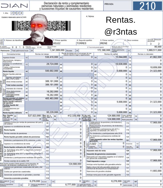 Rentas. (@r3ntas) on Twitter photo Irene Vélez Torres (<a href="/IreneVelezT/">Irene Vélez-Torres</a>), actual ministra encargada de Ambiente y desarrollo sostenible.
Ingresos por COP $530 millones.
Patrimonio COP $1.241 millones. Irene Vélez Torres (<a href="/IreneVelezT/">Irene Vélez-Torres</a>), actual ministra encargada de Ambiente y desarrollo sostenible.
Ingresos por COP $530 millones.
Patrimonio COP $1.241 millones.