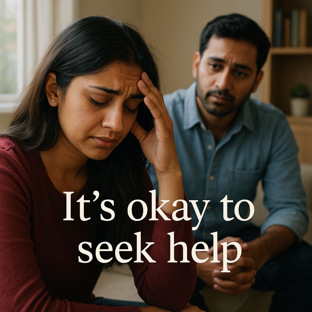 "Feeling overwhelmed, NRI family? Connect at IndiaTherapist.com. Let's heal together. 🤗💕 #MentalHealthMatters #TherapyWorks #SelfCare"