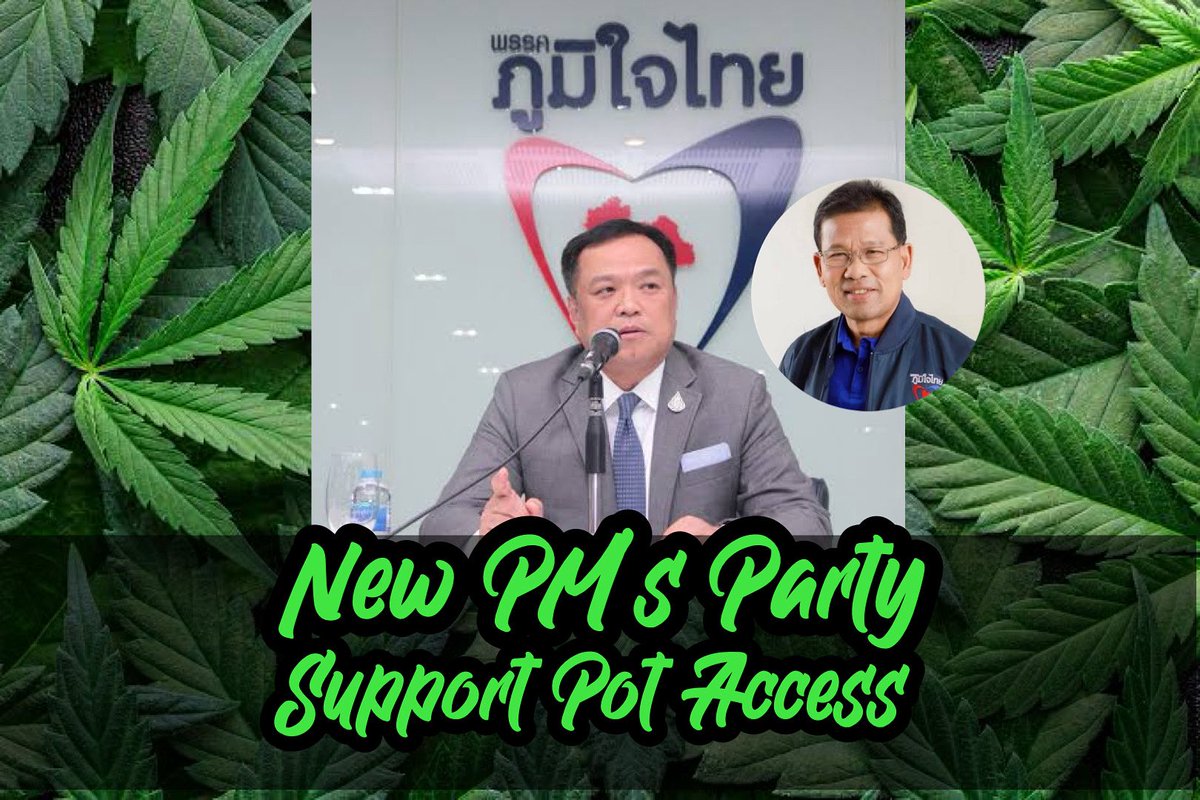 ChannelWeedTH's tweet image. New PM’s Party Support Pot Access

New Prime minister, Anutin’s Bhumjaithai Party (BJT) has reaffirmed its stance in support of broad cannabis access, as its should be treated as a traditional herb, not a narcotic.

channelweedthailand.com/2025/09/06/new…

#กัญชา #cannabis #weed