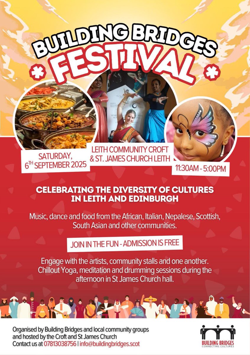 Happening right now, Saturday 6th, on Leith Links on the Croft, Johns Place.