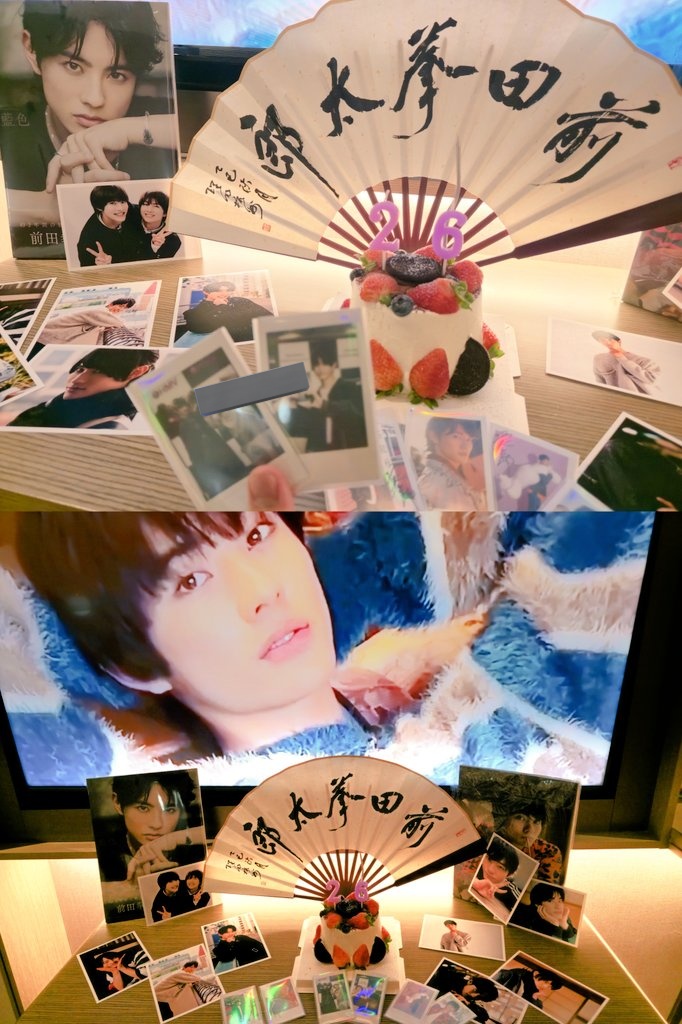 Happy Birthday✨
遠征先の中国のホテルゆえに簡易的になってしまった〜
明日の中国バーイベ楽しみすぎる！

 #前田拳太郎 
 #前田拳太郎誕生祭2025