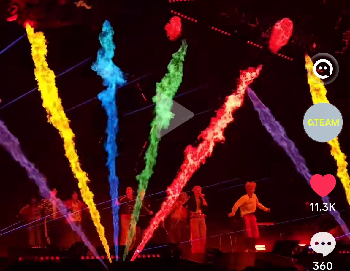 i forgot to mention but the rainbow fire effect was actually so sick and cool and gay love that for them