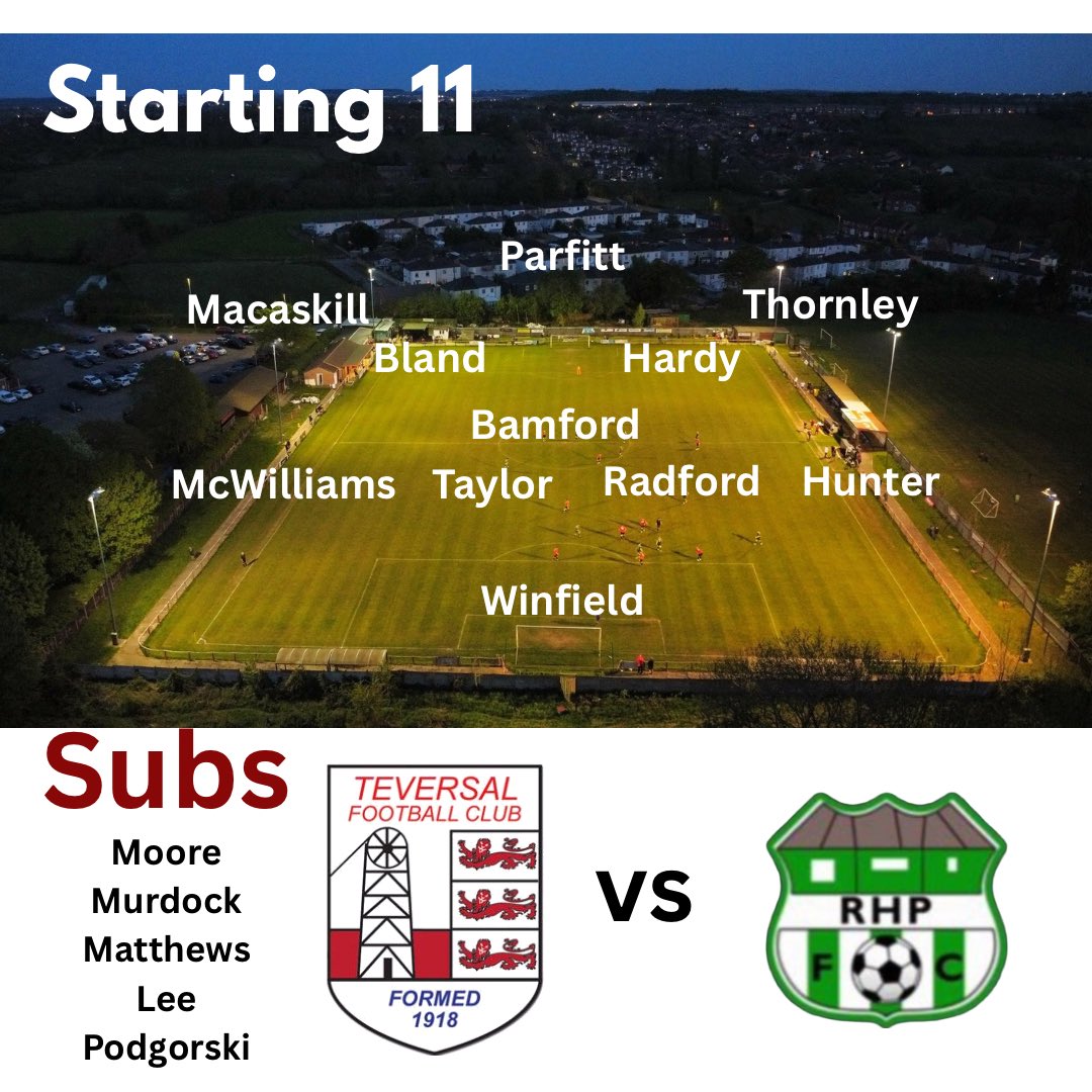 TeversalFC's tweet image. Starting 11 for today