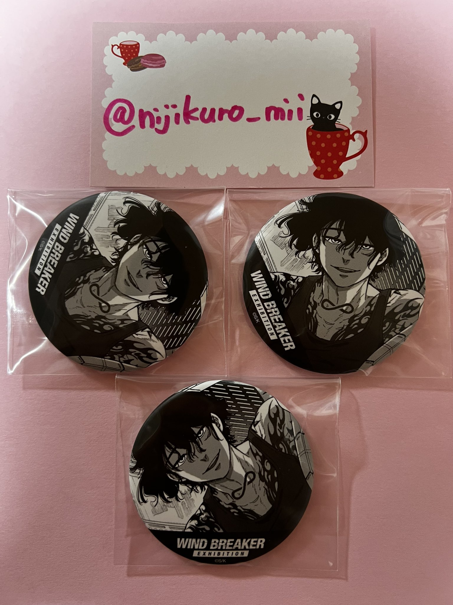 ウィンブレ展　缶バッジ　棪堂哉真斗　焚石矢 WIND BREAKER展ランダム缶マグネット原作コマ缶バッジ焚石矢 棪