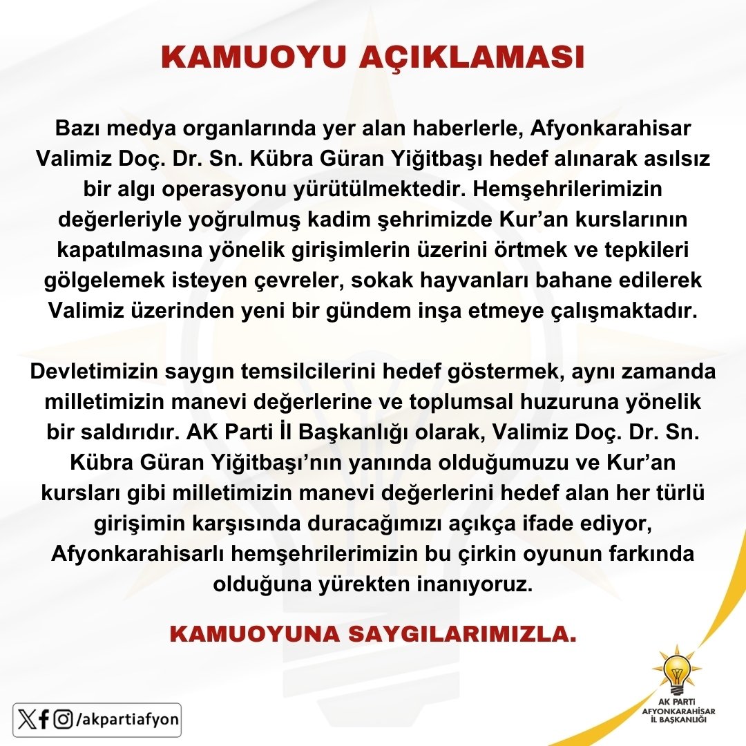 AK Parti Afyon tweet media