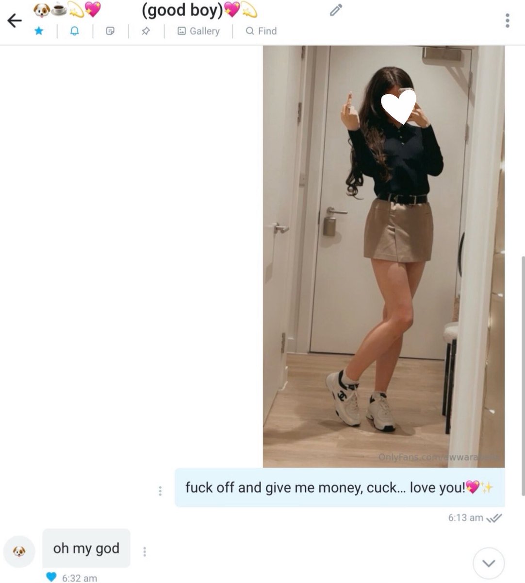 good boys get told to fuck off by pretty girls… are you a good boy?💖✨