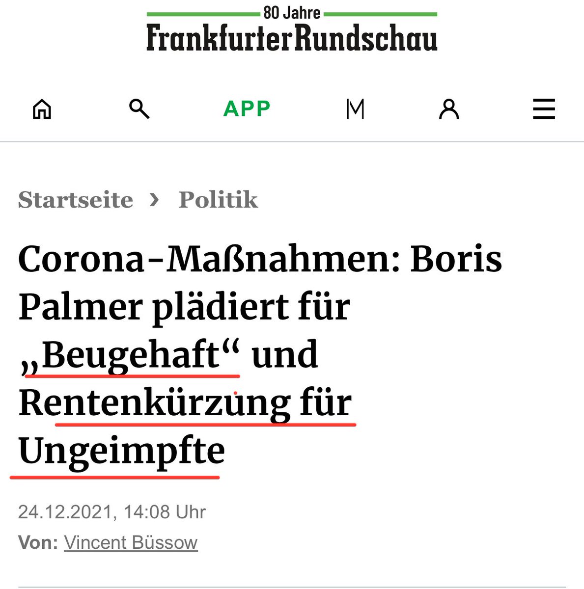 Weil hier immer wieder Boris Palmer und sein Abschneiden in einer Diskussionsrunde thematisiert wird: Es ist mir völlig egal, wie er sich geschlagen hat. Von mir aus kann er den goldenen Schnatz gefangen haben – für mich bleibt er dieser üble Typ mit üblen Aussagen.