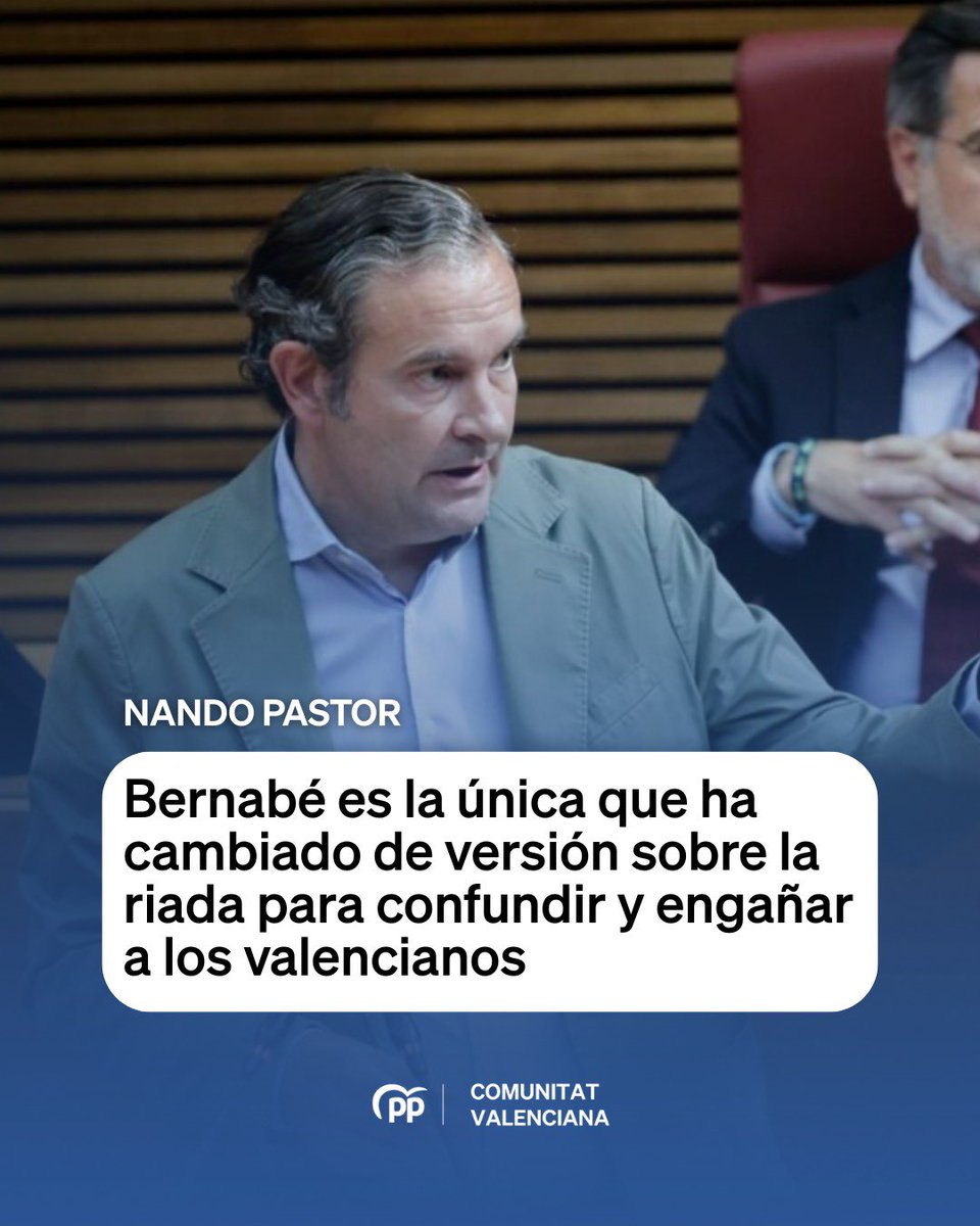 🗣️ <a href="/nandopastorl/">Nando Pastor</a> recuerda que la delegada del Gobierno “estuvo siete meses contando una versión sobre la información que llegaba al Cecopi del barranco del Poyo”.

‼️ Ante la jueza, “obligada a decir la verdad, cambió por completo su versión”.

👉🏼 Quienes se quitaron de en medio