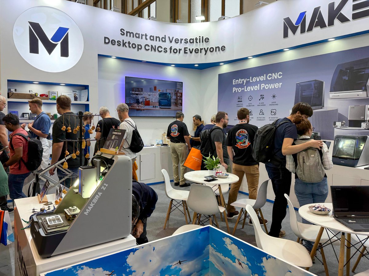 Makera (@makera_inc) on Twitter photo 🔔 IFA LIVE: We are the IFA Innovation Award Winner 2025!
We are thrilled to bring our Carvera, Carvera Air, and the newest innovation in our desktop CNC family! This is your chance to meet makers worldwide, get hands-on experience, and discover the future of desktop CNC with 🔔 IFA LIVE: We are the IFA Innovation Award Winner 2025!
We are thrilled to bring our Carvera, Carvera Air, and the newest innovation in our desktop CNC family! This is your chance to meet makers worldwide, get hands-on experience, and discover the future of desktop CNC with