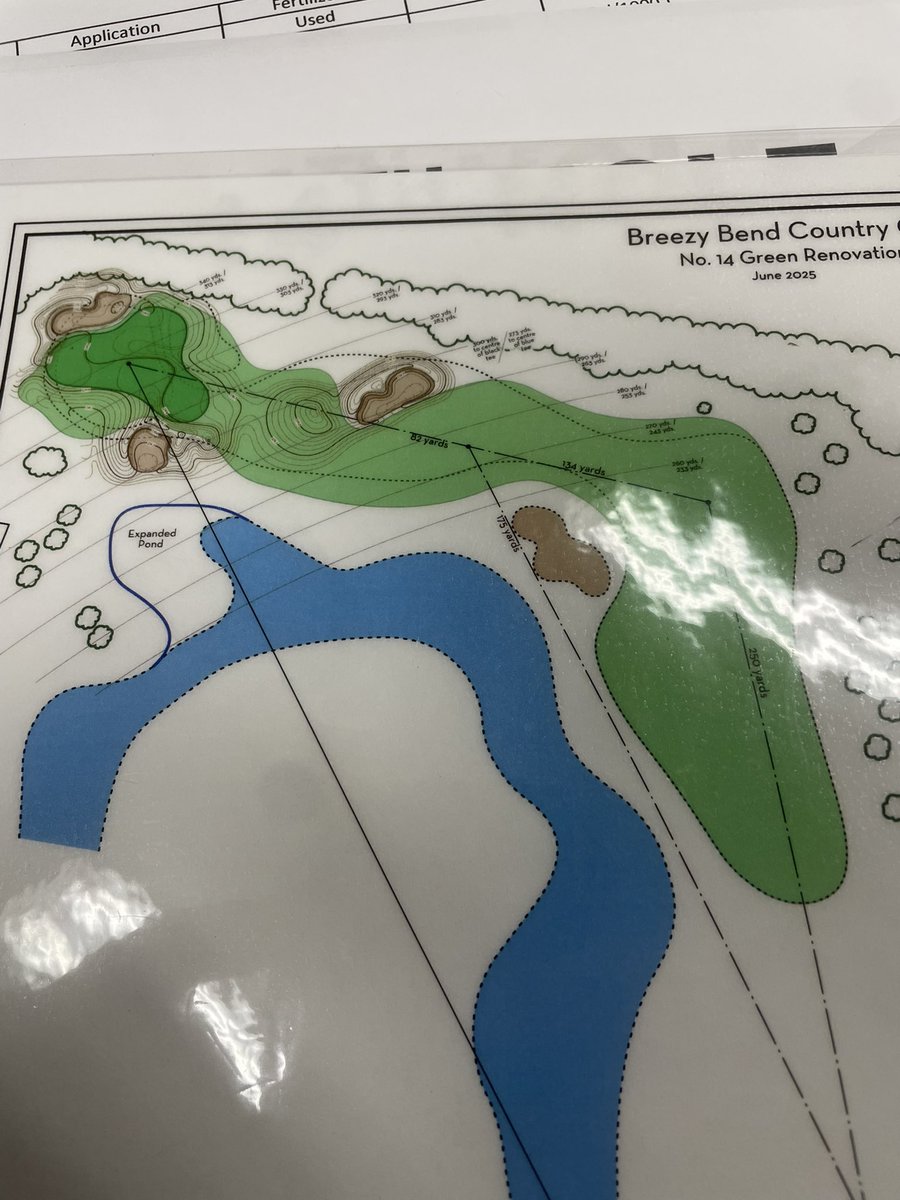 Exciting news <a href="/breezybend/">Breezy Bend</a> with the renovation of the 14th hole starting Monday Sept 8th this project includes a new green complex along with the addition of a fairway bunker complex