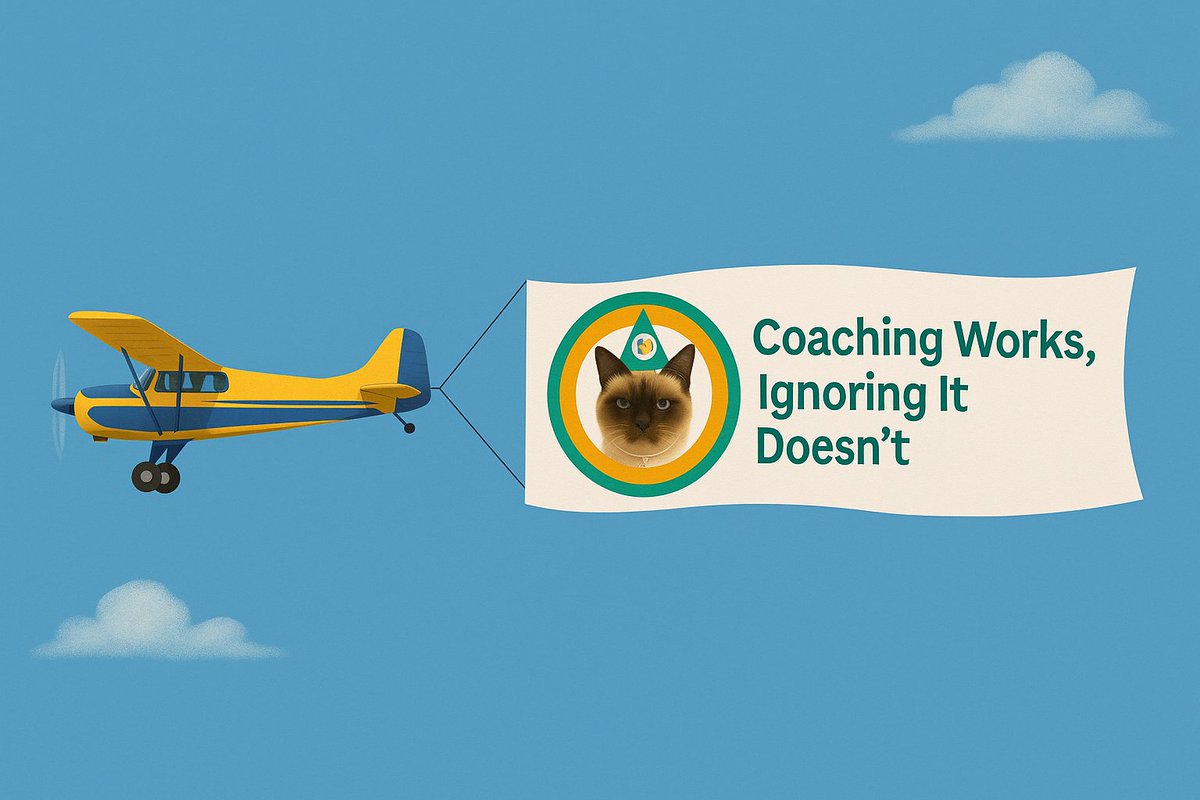 The world is speeding up, not slowing down unfortunately. In a world where we have less time to think and are rewarded more for action, be the one to think.

Coaching works. Ignoring it doesn't.