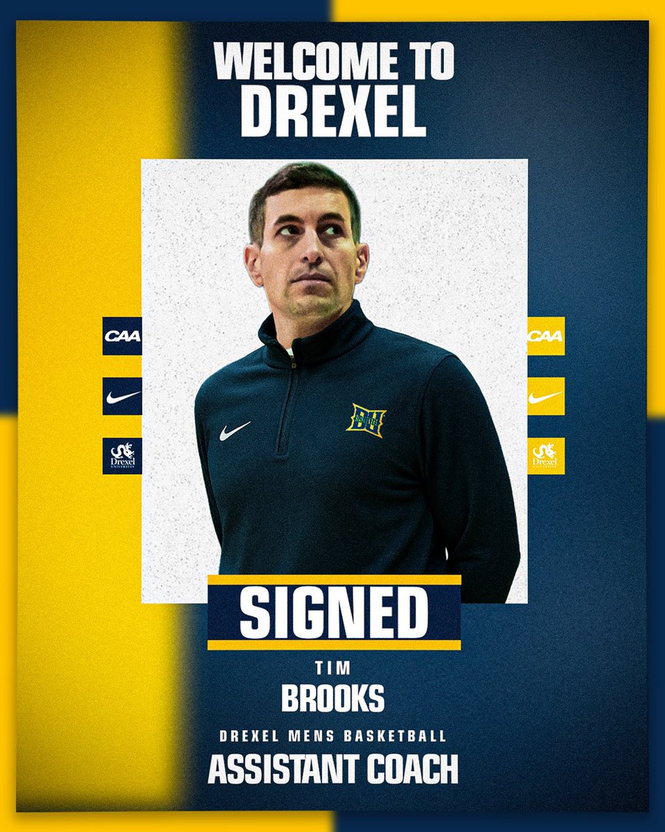 Congratulations to Tim Brooks who has accepted an assistant coaching position at Drexel. Brooks brings a wealth of experience and strong DMV recruiting ties to the Dragons. 

The Virginia native served as an assistant at Ireton, St. John's, and IMG before getting into the college