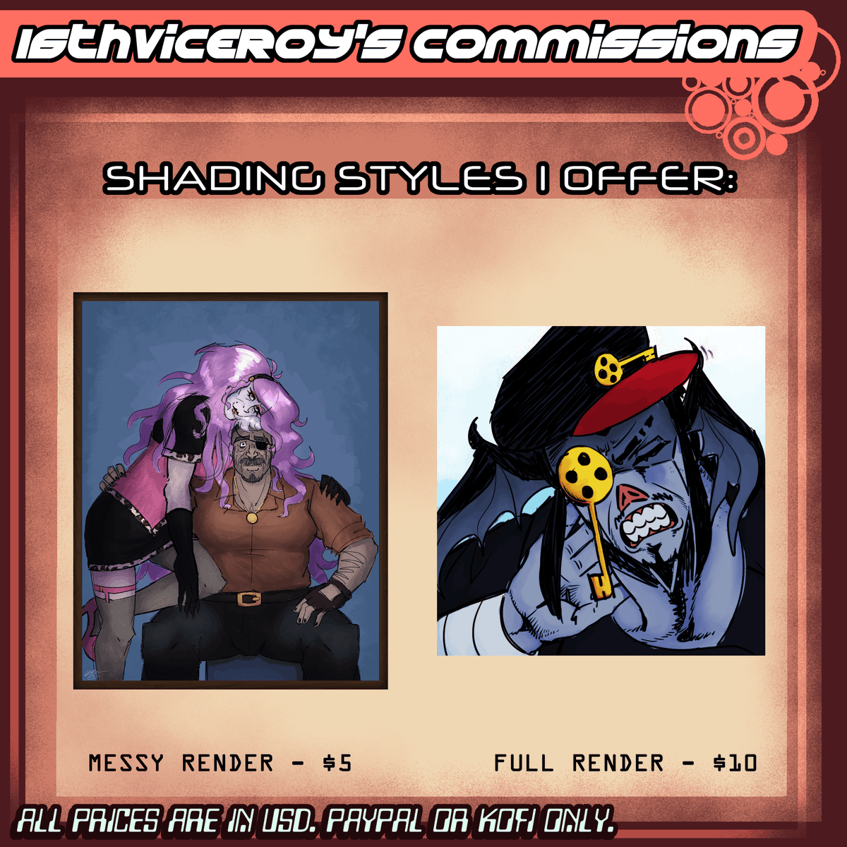 hogcranker1984's tweet photo. I HAVE OFFICIALLY OPENED COMMS!
Upfront payment only, no refunds. I will give an estimate on how long your commission will take. Feel free to DM me. 💞
#commissionsopen #selfship #fandom https://t.co/OIr8nFCI2c