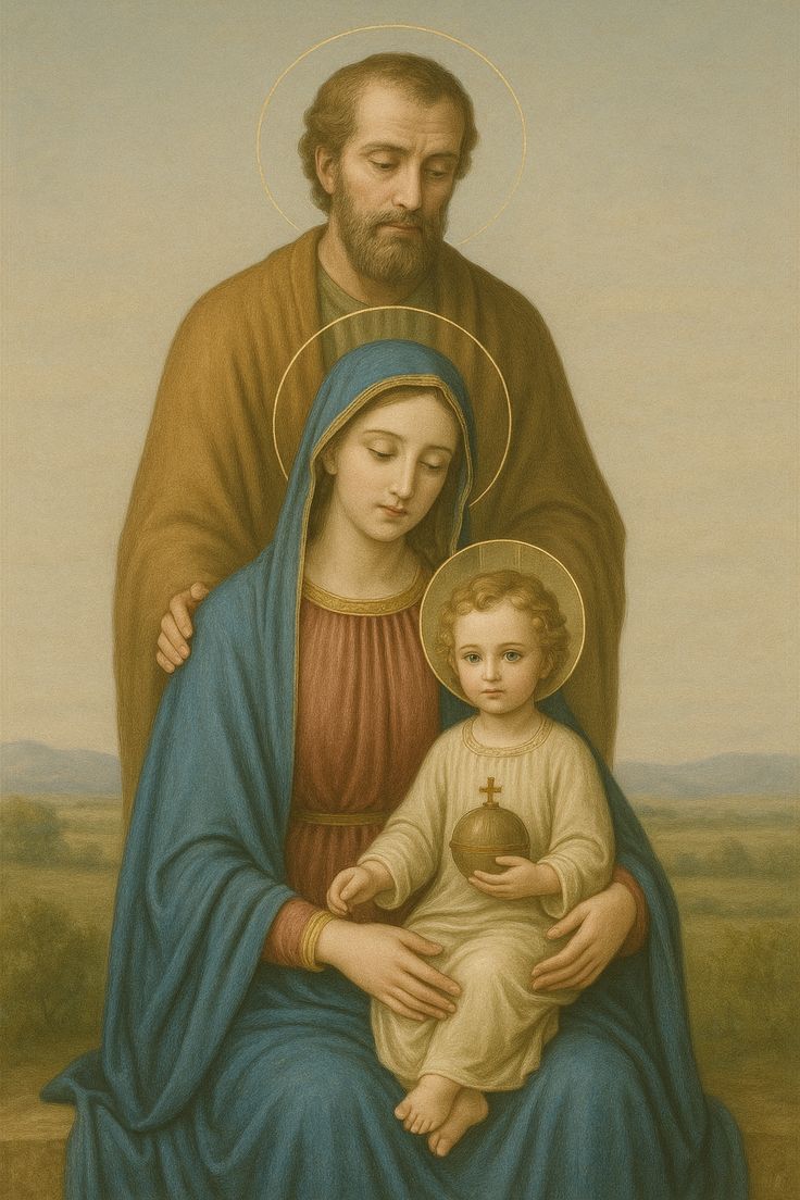 Holy family pray for us