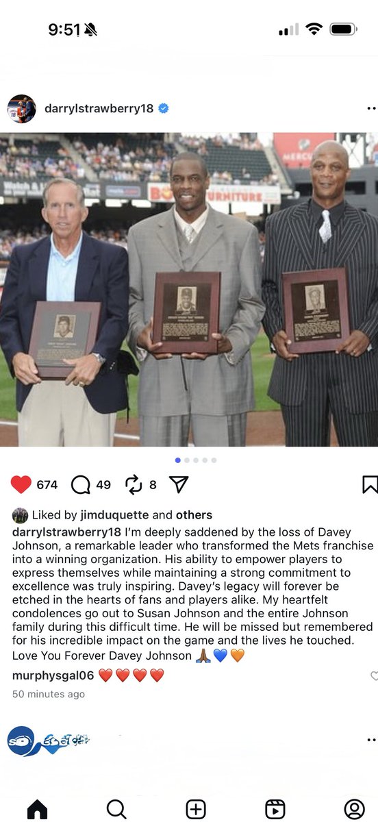 Diane M (@metssouthfla) on Twitter photo Darryl’s tribute 🙏🏻 🧡💙 Darryl’s tribute 🙏🏻 🧡💙