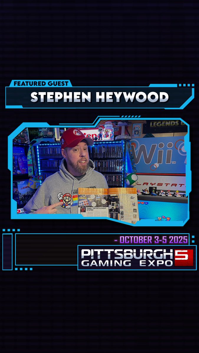 We’re excited to welcome back Stephen Heywood — “The Tech Buzz” to #PGX2025! 🎮
Catch his broadcast booth with Game Dad, LL Cool Games, Square Peggs, Neo Ness &amp; Johnny Grafx—live streaming, gaming, and creator energy all weekend!

📅 Oct 3-5 |
🔗 pittsburghgamingexpo.com