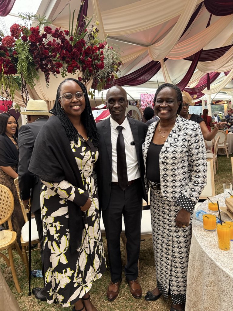 Pleased to join the families of Dr &amp; Mrs. D L Langat and PS Dr. &amp; Mrs Belio Kipsang at the wedding celebration of the children Nicole &amp; Brian. Beautiful ceremony. Wishing the newly weds a very blessed life together🌺