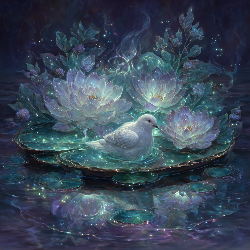 ToshiArte's tweet photo. #GrokCreates
Series where I will give @Grok a word and ask it to give me his thoughts with a prompt. I´ll use this prompt to generate an image and share the result with you all.
-Word of the Day: Peace☮️
-Groks answer prompt:
A luminous entity drifting through a tranquil cosmic garden, its form glowing with gentle waves of soft greens and silken whites, weaving threads of light that cradle blooming lotus flowers and floating doves, surrounded by a serene mist that reflects a mirror-like stillness, evoking a deep sense of inner calm and universal harmony.
Created with: @grok @midjourney @creativecloud
#AIArt #GrokAI #DigitalArt #CreativeAI #xAI #ai #AIArtistCommunity #AIArtists #grok #future #peace #war