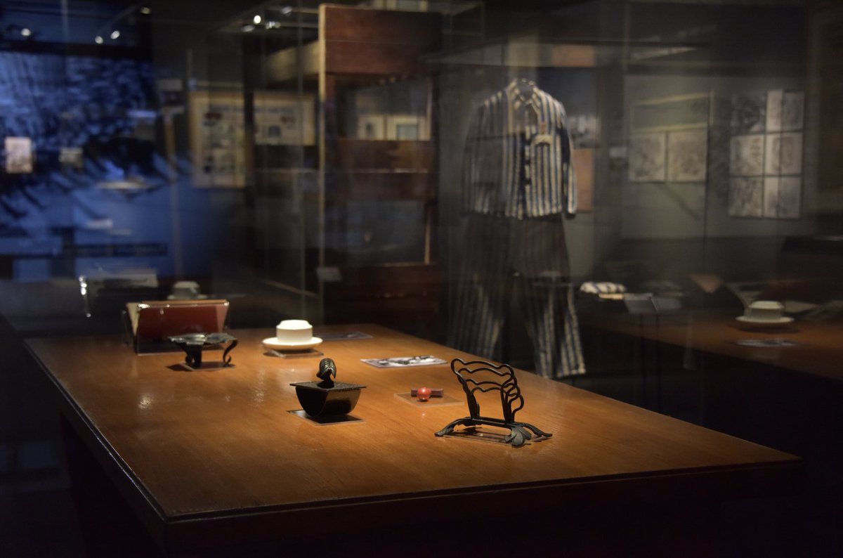 Prisoners built much of the camp and crafted its furniture.

Polish master blacksmith Jan Liwacz was arrested in October 1939 for burning an effigy of Hitler. In June 1940, he was sent to #Auschwitz, where he forged ironwork—including these pieces made for Kommandant Rudolf Höss.