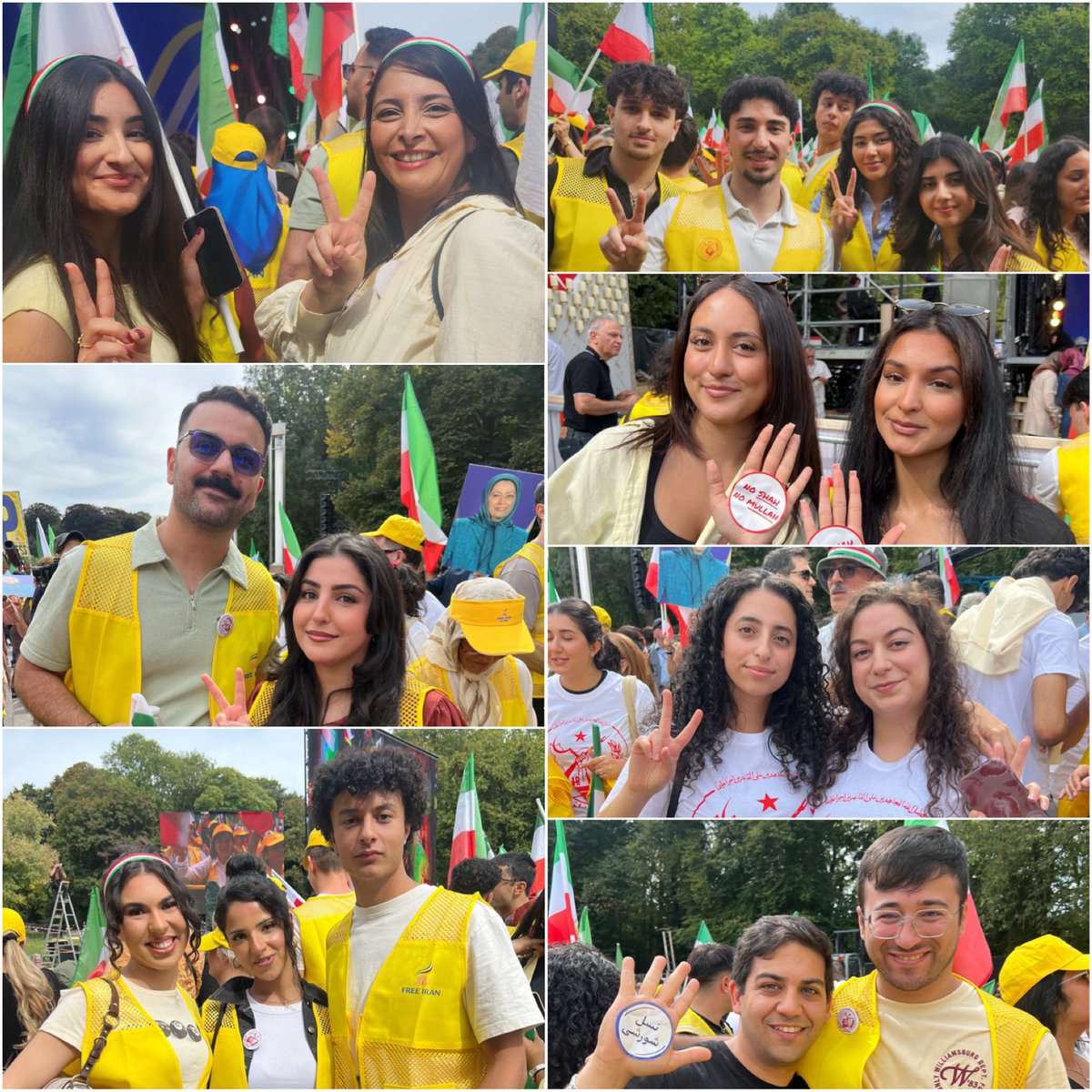 We are present! What an incredible energy at the #BrusselsFreeIranRally ✊