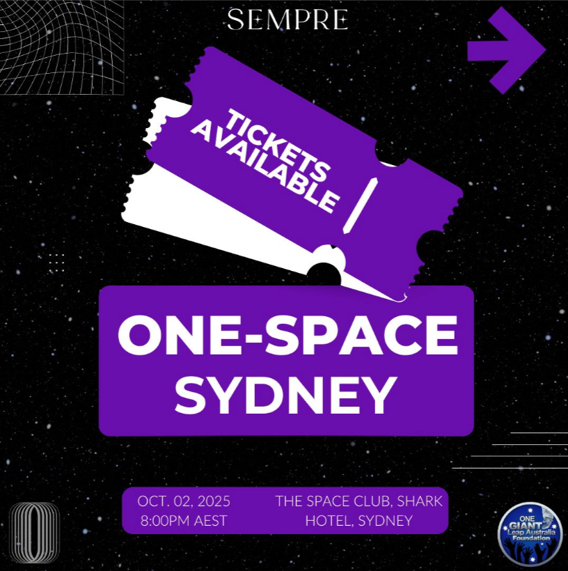 SempreCo's tweet photo. ONE-SPACE: SYDNEY is happening soon!
🎓 Student – $35
🎟️ GA – $50
🌟 VIP – $225
🚀 VVIP – $550
Your ticket, your mission. Secure yours today!
Link in Comments.
#ONESPACE #SydneyEvents #SpaceCommunity https://t.co/aXtNNKjcmr