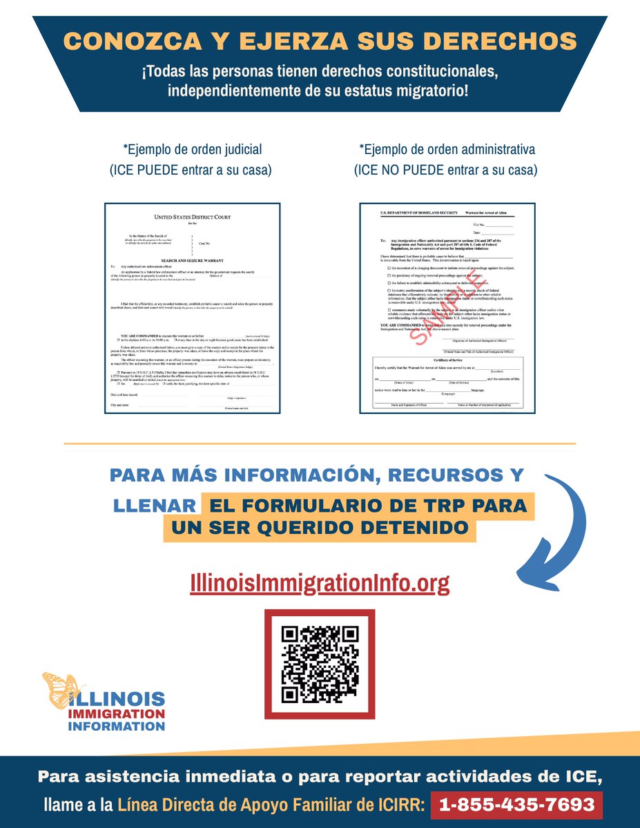 Conoce tus derechos, Illinois.

Mantente seguro e informado.