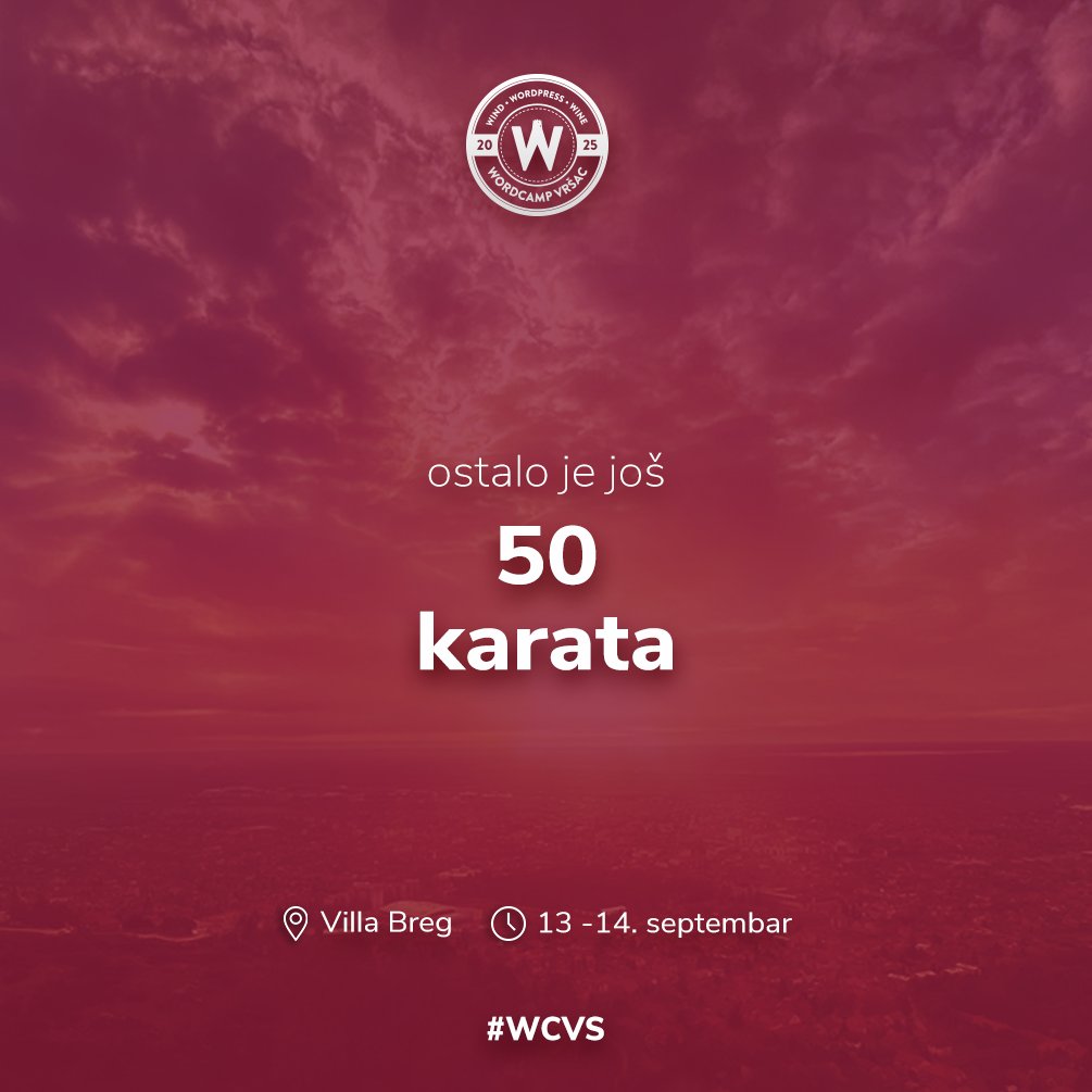 WordCamp Vršac tweet media