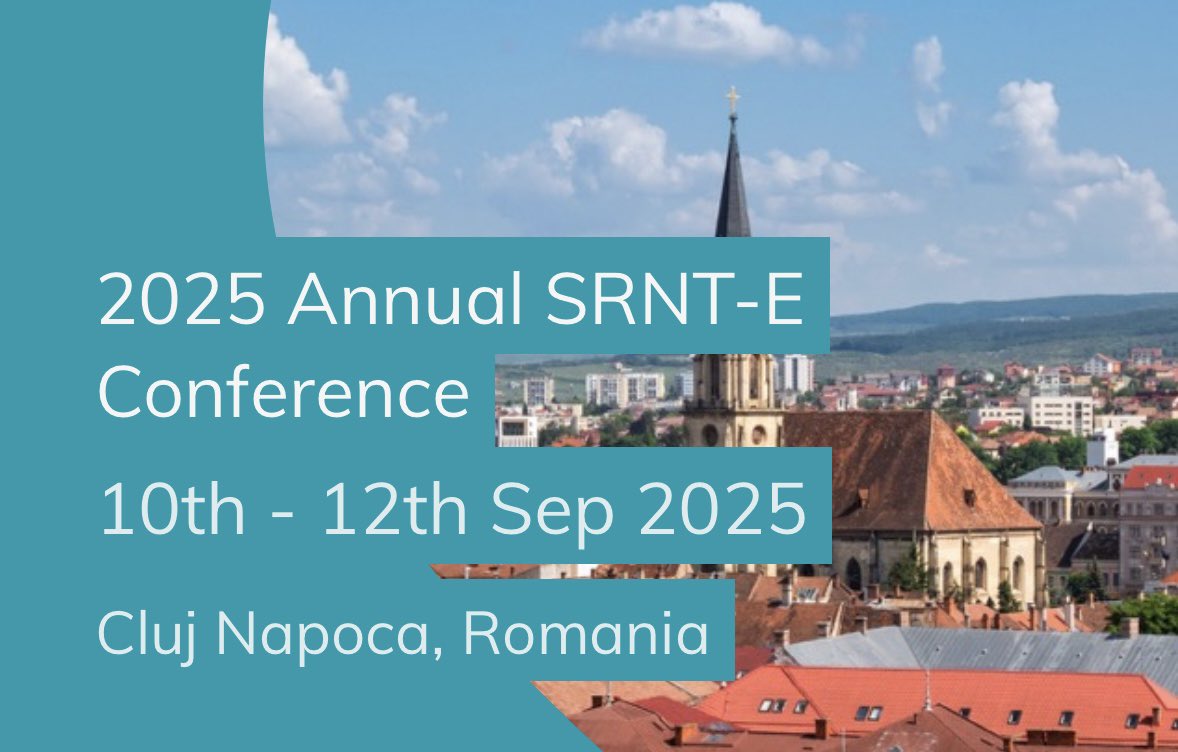 Reham Lasheen &amp; Cheyenne Downey will be attending the SRNT•E Conference in Romania from 10-12 September to present oral &amp; poster presentations on behalf of team COMPASS! 

Watch this space to see how they get on 👀🇷🇴