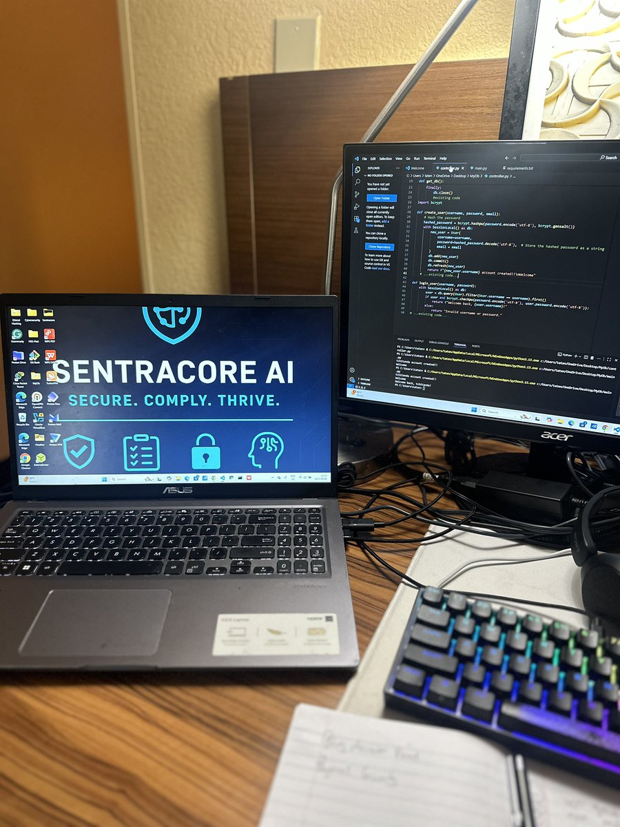 CH13F007's tweet image. Coding on a Saturday because someone has to secure the future... and it's apparently me.
#WeekendCoder
#SecureTheFuture
#CodeAndComply
#AIForSecurity
#DigitalDefense
#TechLife
#startupgrind