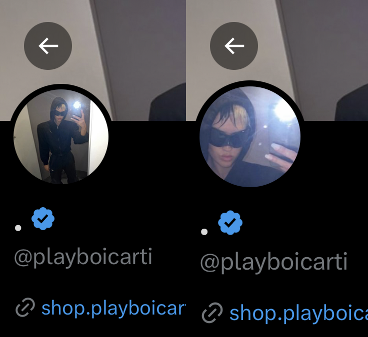 Playboi Carti has updated his X profile picture.