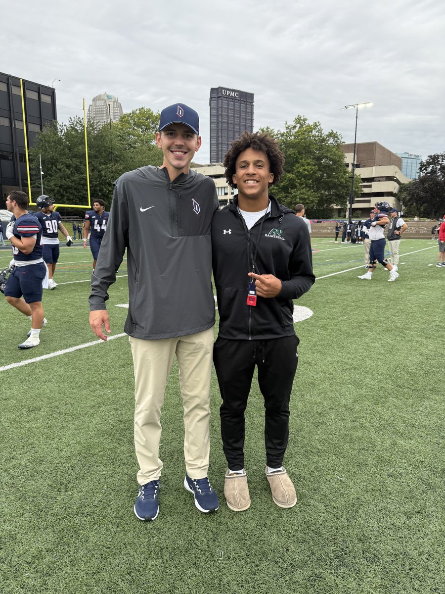 JNeals8's tweet image. Had a great time  @DuqFB today!  Thank you @DannyWelke for the invite! 

@Duq_CoachMack @Coach_LeDonne @PR_RamsFootball @wpialsportsnews @KalebTkacs