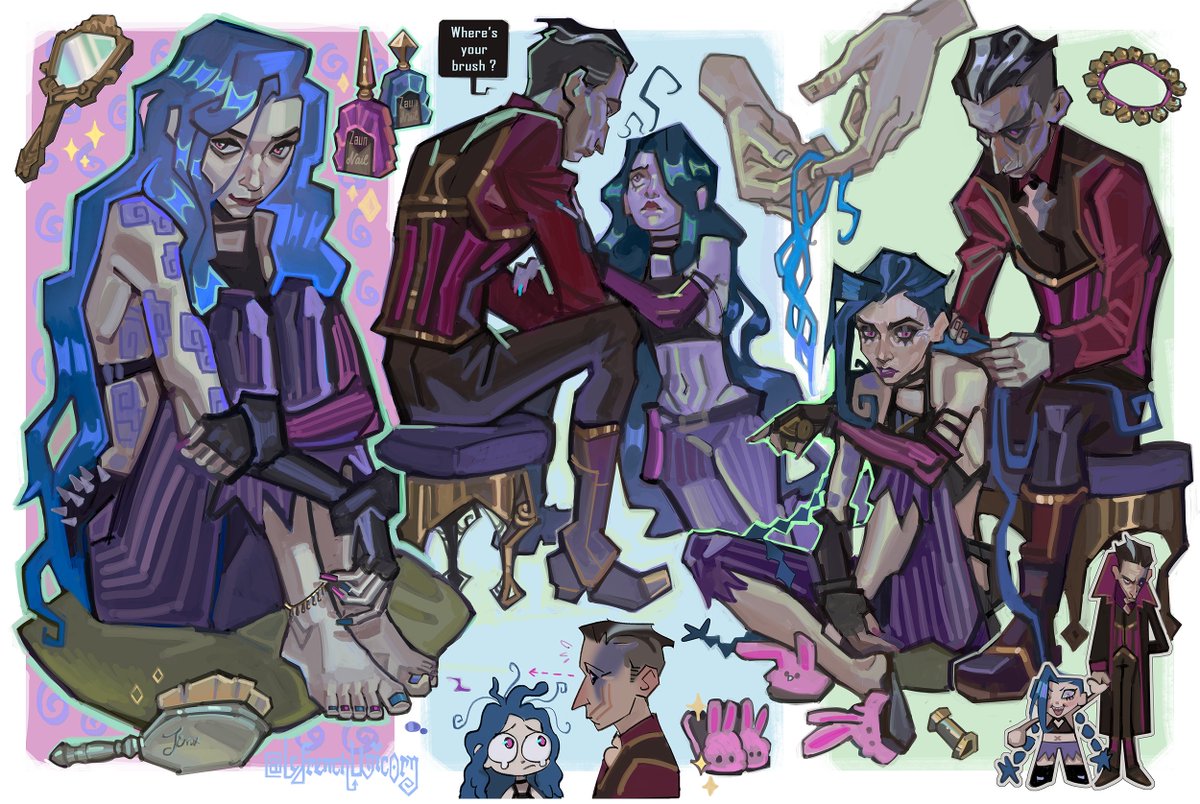 LeFrenchUnicorn's tweet image. Tangled x Arcane 🪞