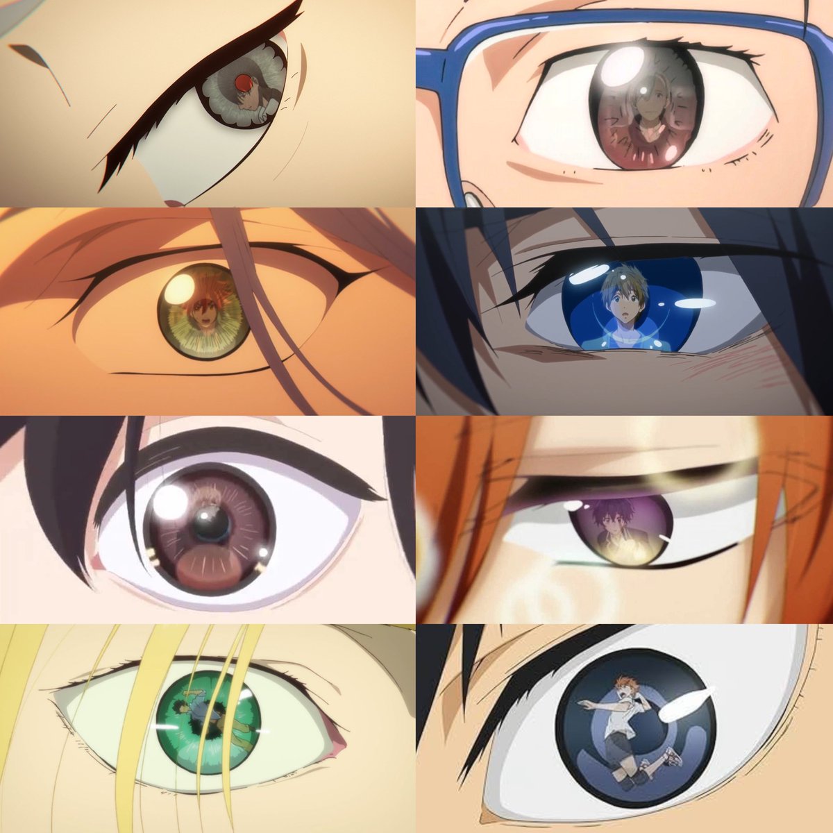 I love the gay eye reflections in anime