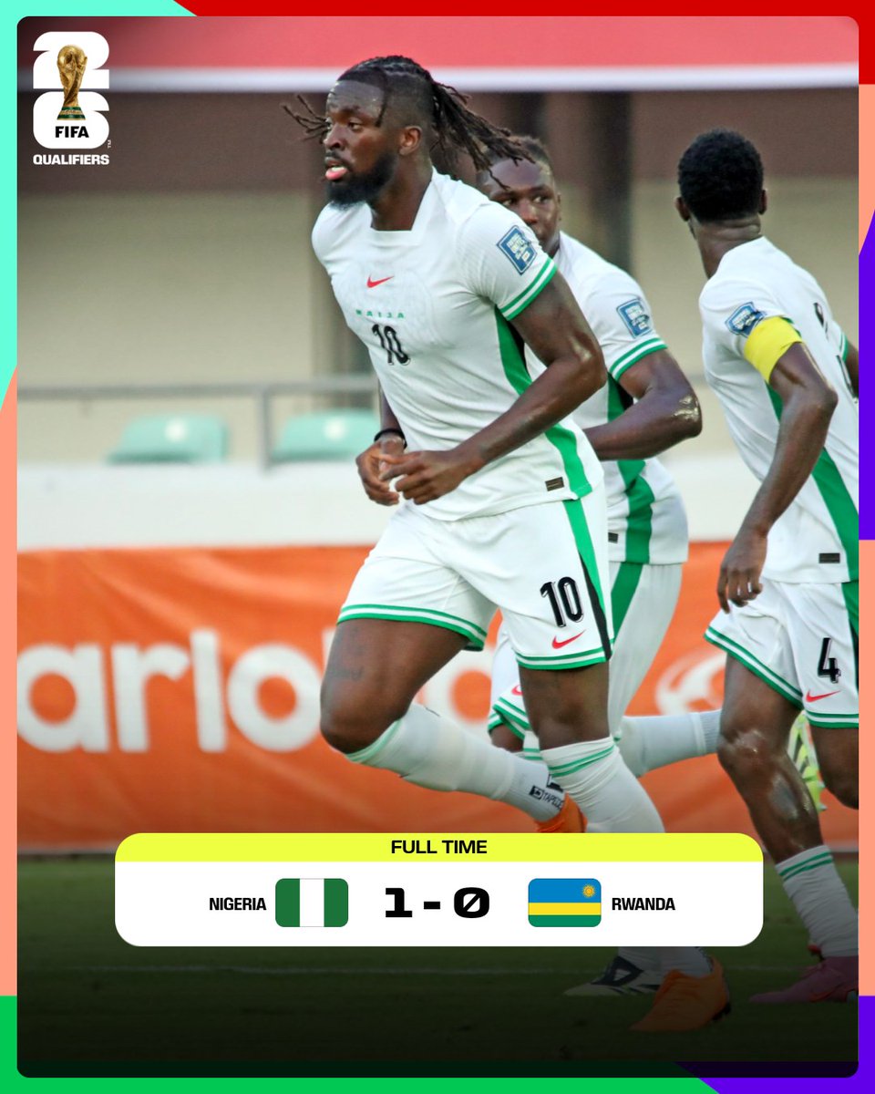 🇳🇬 Tolu Arokodare's goal was the difference maker for Nigeria in World Cup qualifying!

#FIFAWorldCup
