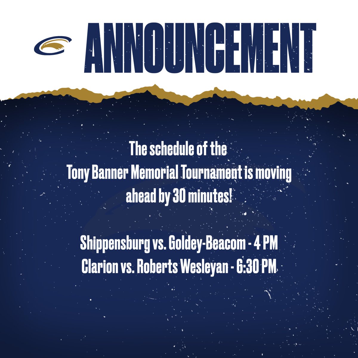 Clarion Golden Eagles tweet media