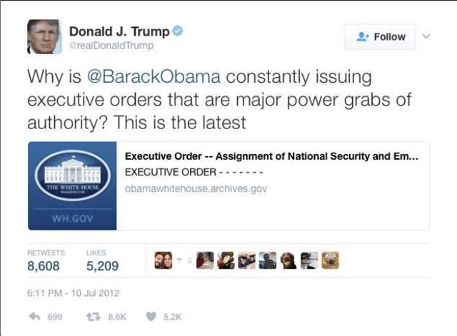 Im old enough to remember when it was bad to sign so many Executive Orders.
#Trump
#MAGA