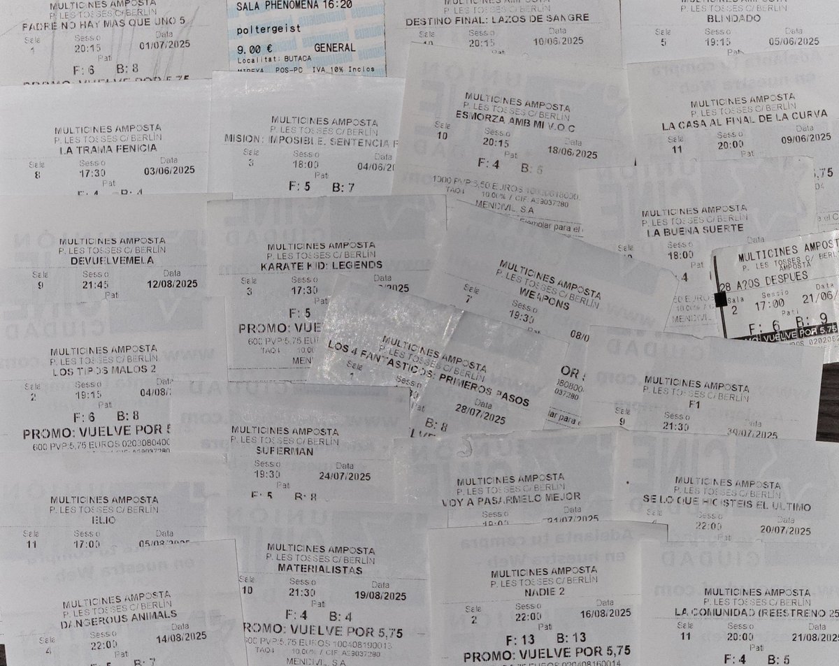 Un estiu de cinema 🎬 i poques manies a l'hora d'entrar a la sala 😅.