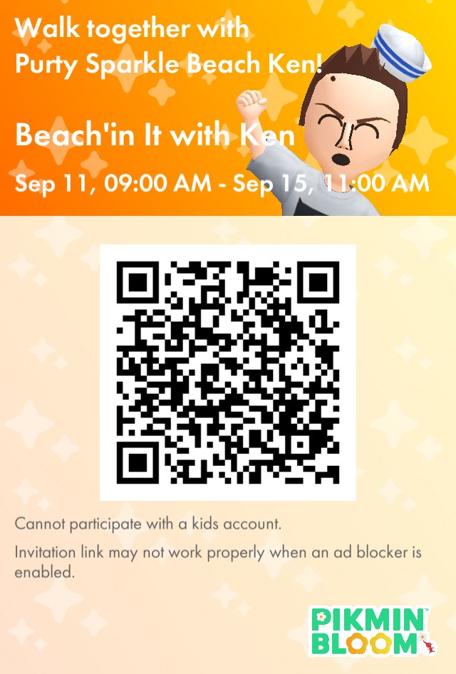 Take a walk with me in Pikmin Bloom! #Beach'in It with Ken pikminbloom.onelink.me/pWSt/p82cbg54