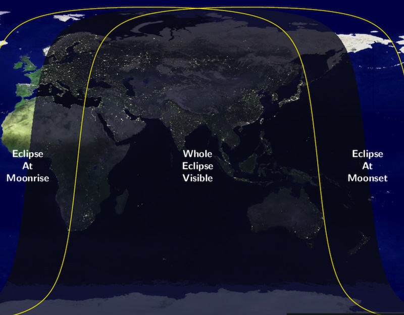 What most accounts talking about the eclipse omit is where it will be visible. So, here you go.