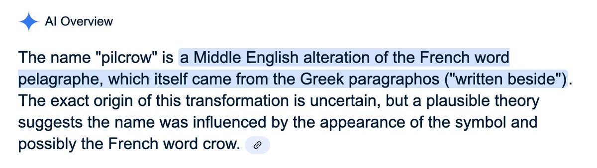 TGines's tweet image. Today I learned that this ¶ icon is called a "pilcrow".