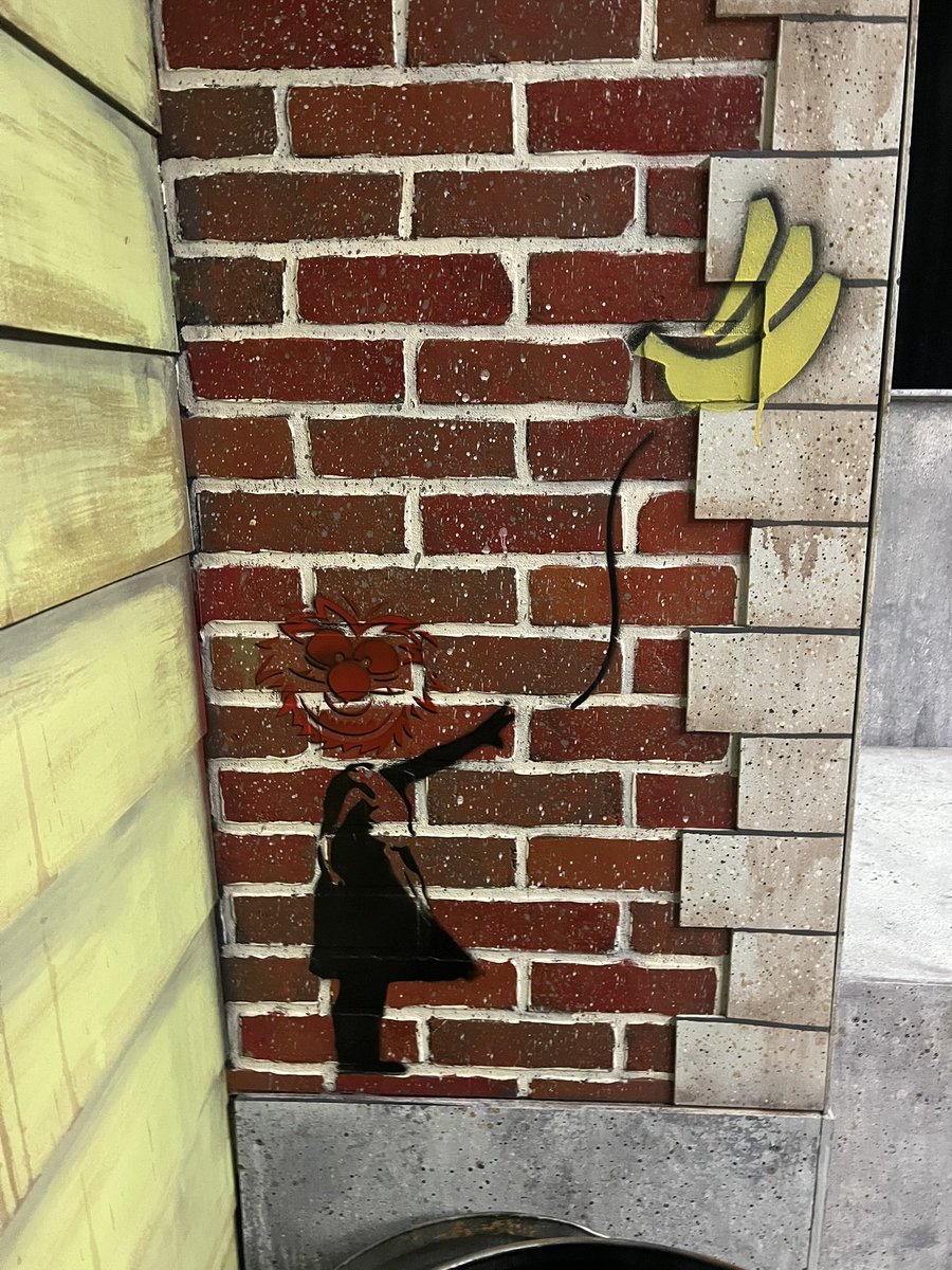 saw a production of avenue q last night and saw this on their stage and screamed