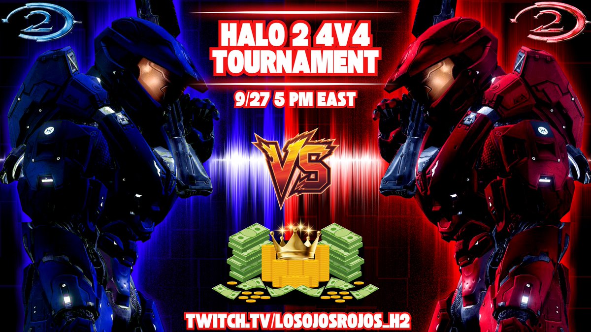 🔥💵Signups are OPEN for the September #Halo 2 4v4 tournament! $25 entry fee locks in a roster slot on 1 of 4 teams. Spreadsheet below, DM for details! 💵🔥
tinyurl.com/rojos4v4