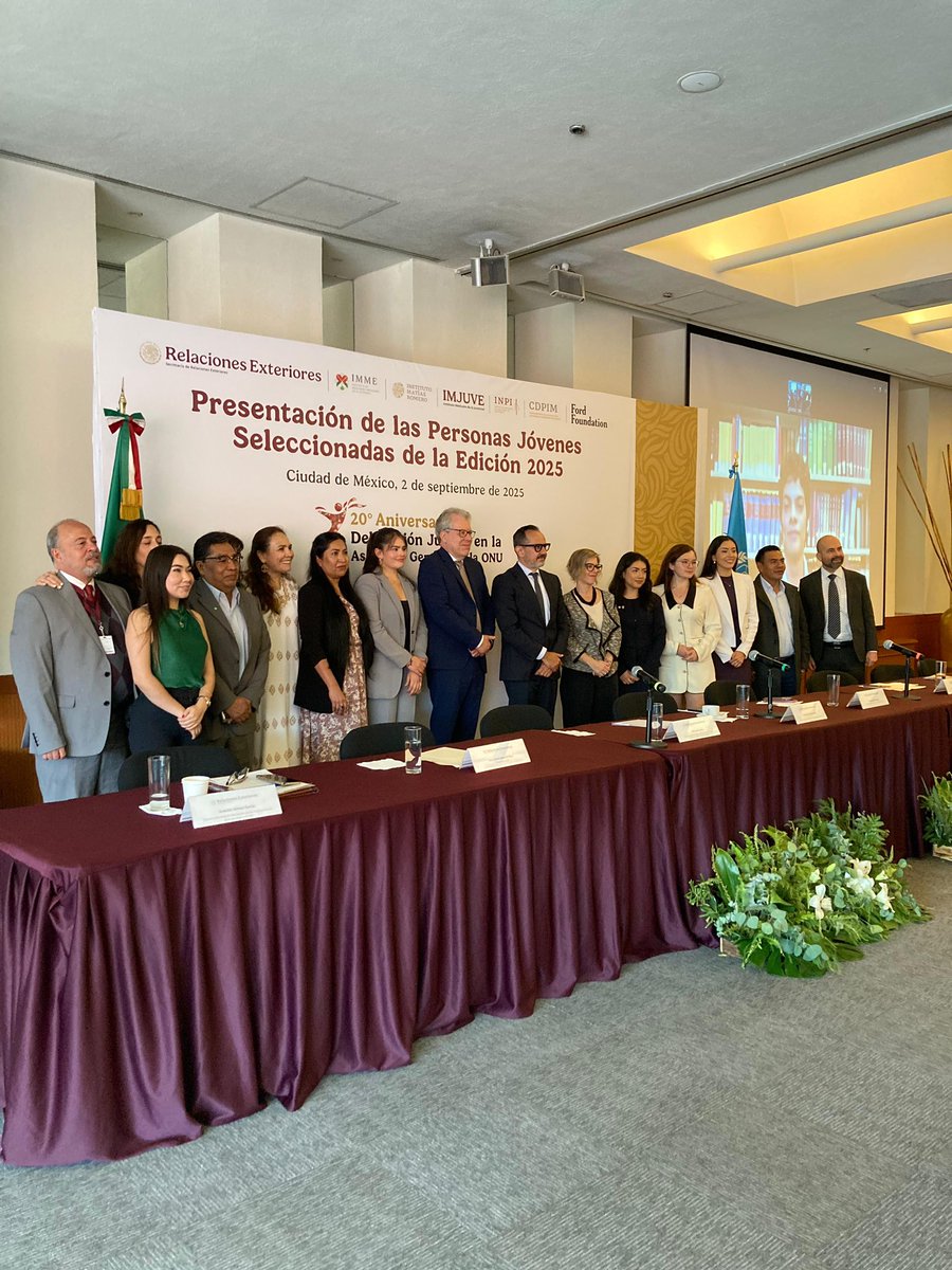 Les quiero compartir una noticia maravillosa: 
María José Rangel, estudiante de nuestro <a href="/CUCSH_oficial/">CUCSH oficial</a>, ha sido seleccionada como una de las cinco voces jóvenes que integrarán la Delegación de México en el programa "Delegación Juvenil en la Asamblea General de la ONU 2025".