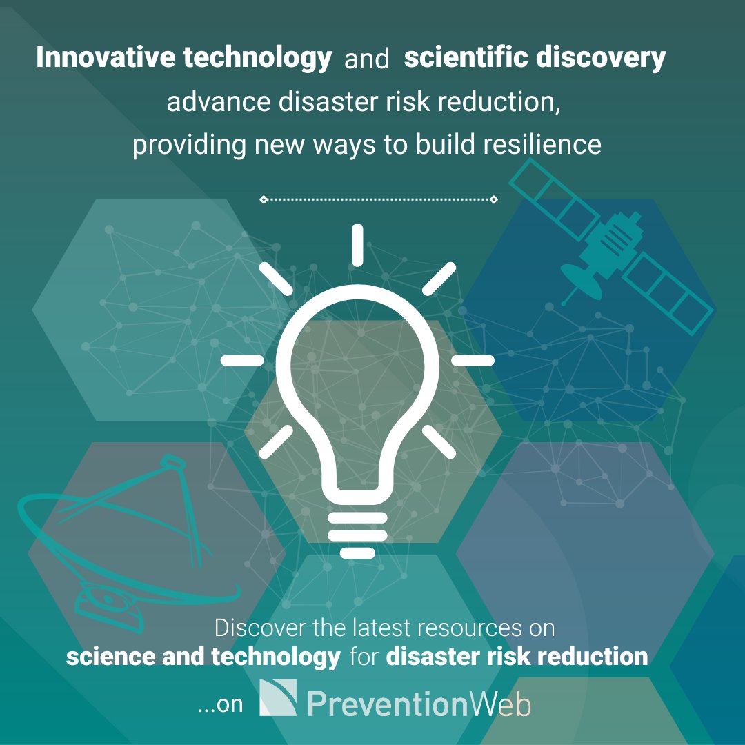 UNDRR's tweet image. 🔬 Science and technology open new frontiers for disaster risk reduction.

#PreventionWeb brings together scientific updates, research, and good practices.

➡️ ow.ly/RrKV50WS4bg
