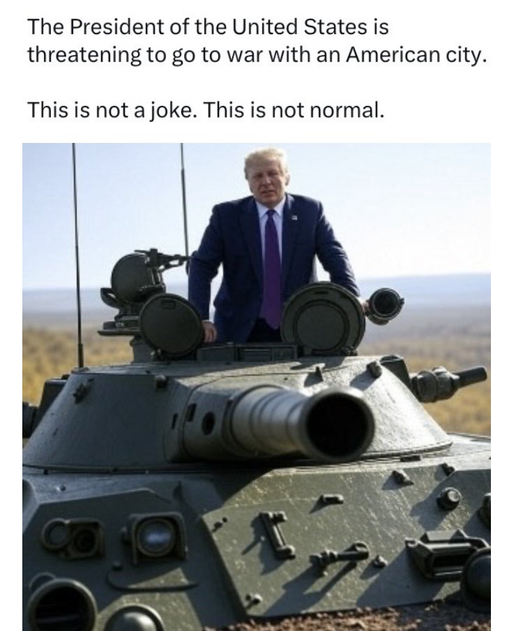 davidwhitlock00's tweet image. Governor Pritzker of Illinois quote👇 as President Trump promises a National Guard invasion of Chicago: