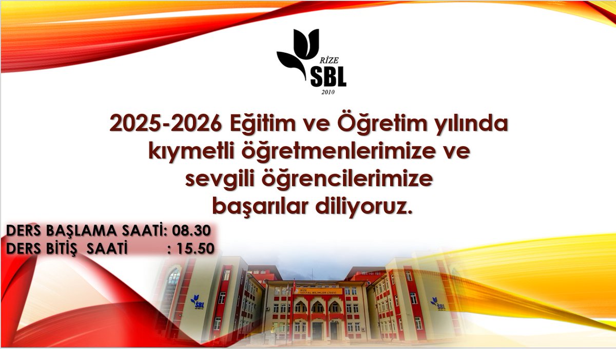 Rize Sosyal Bilimler Lisesi (@rizesbl) on Twitter photo 