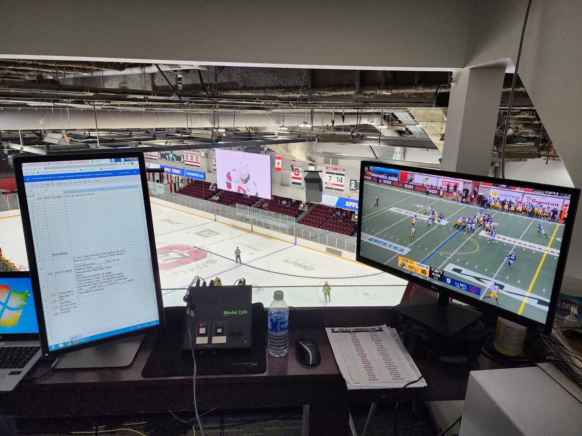 Pretty good Saturday <a href="/TD_Place/">TD Place</a>...
A little <a href="/Ottawa67sHockey/">Ottawa 67’s</a> with a little <a href="/CFL/">CFL</a> 🏈 followed by a little <a href="/atletiOttawa/">Atlético Ottawa</a> ⚽️.
Maybe Bed, Bath, &amp; Beyond, I don't know, I don't know if we'll have enough time.